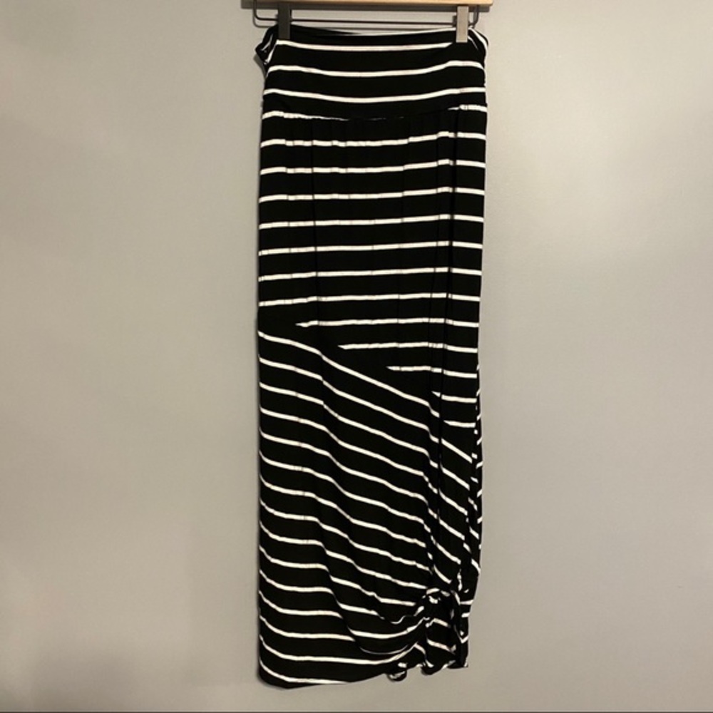 ALYX black and white striped maxi with tie…